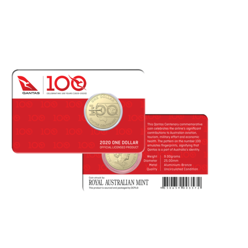 2020 $1 QANTAS Centenary UNC Coin