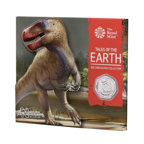 2020 50p Dinosauria - Megalosaurus BU Coin