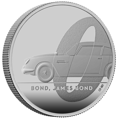 2020 £2 James Bond Aston Martin 1oz Silver Proof Coin