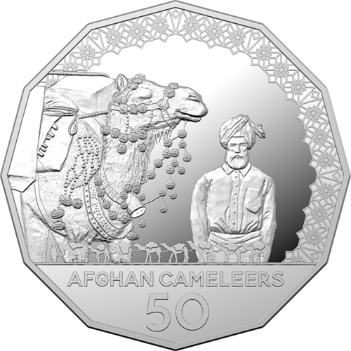 2020 50c Afghan Cameleers Silver Proof Coin