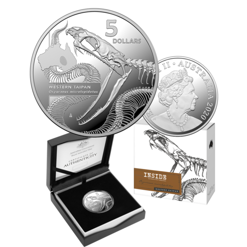 2020 $5 Inside Austrealia's Most Dangerous - Western Taipan Silver Proof Coin