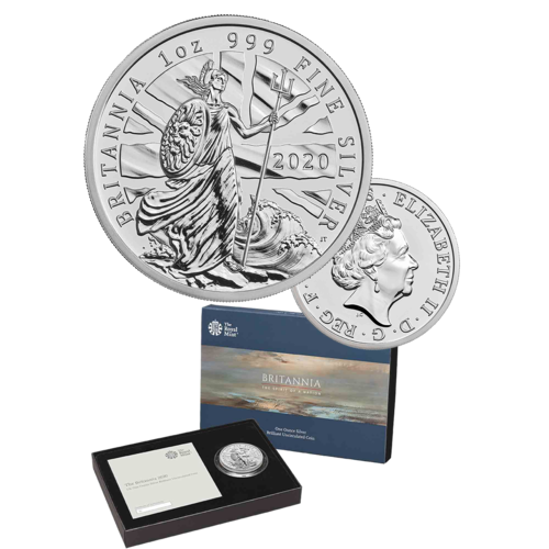 2020 £2 Britannia 1oz Silver BUNC Coin