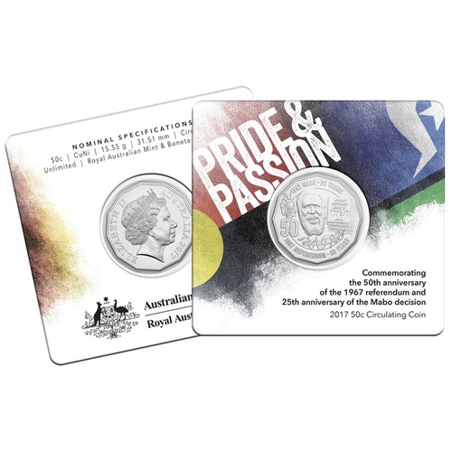 2017 50c Pride & Passion UNC Coin