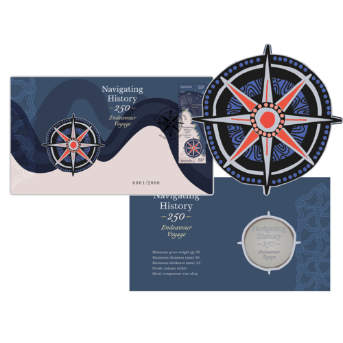 2020 Navigating History -  Endeavour Voyage 250 Years Medallion Cover