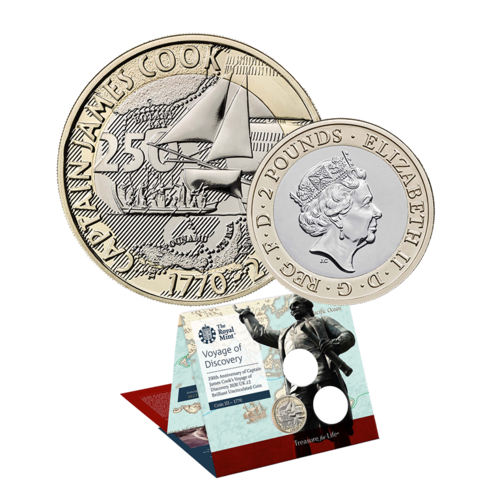 2020 £2 Captain Cook Brilliant UNC Coin