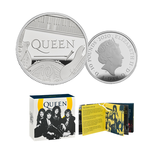 2020 £10 Queen 5oz Silver Proof Coin