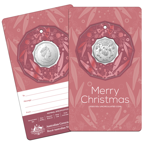 2020 50c Christmas Coin Decoration [Colour: Red]