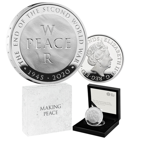 2020 £5 End of World War II Silver Proof Coin