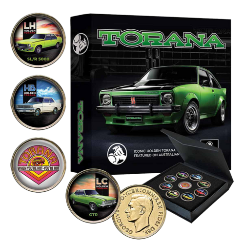 Holden Torana 9 Coin Enamelled Penny Set