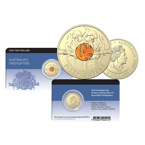 2020 $2 Australia's Firefighters Color Coin Pack