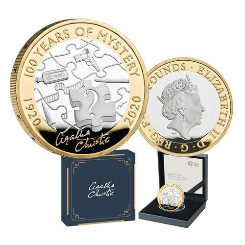 2020 £2 Agatha Christie Silver Proof Coin