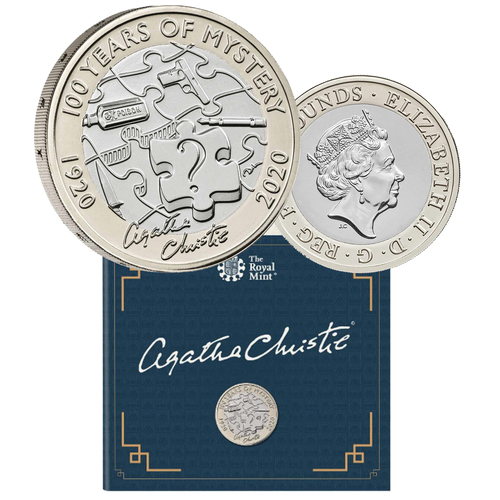 2020 £2 Agatha Christie Brilliant UNC Coin