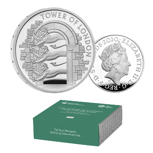 2020 £5 The Tower of London - The Royal Menagerie Silver Proof Coin