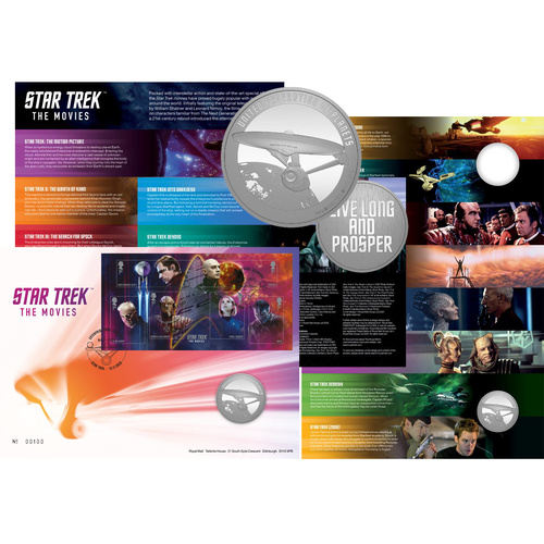 2020 Star Trek - Movie Stamp Sheet and Medallion Cover