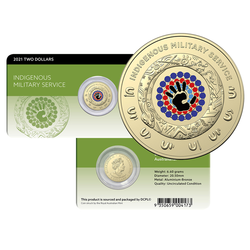 2021 $2 indigenous Military Service Coin Pack