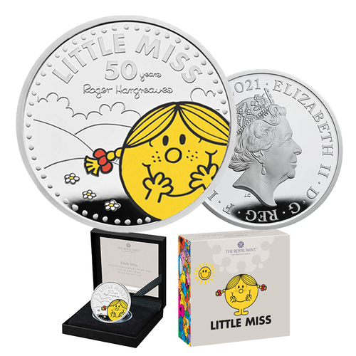 2021 £2 Little Miss Sunshine 1oz Silver Proof