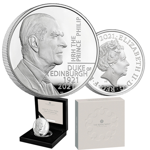 2021 £5 HRH The Prince Philip, Duke of Edinburgh Silver Proof Coin