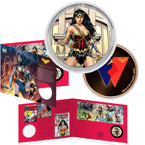 2021 Wonder Woman Gold-Plated Medallion Cover