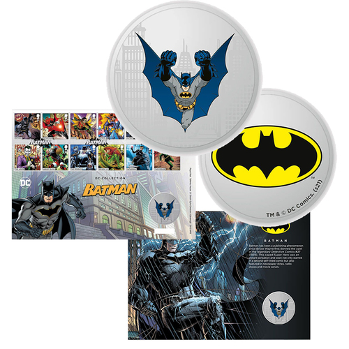 2021 Batman Silver-Plated Medallion Cover