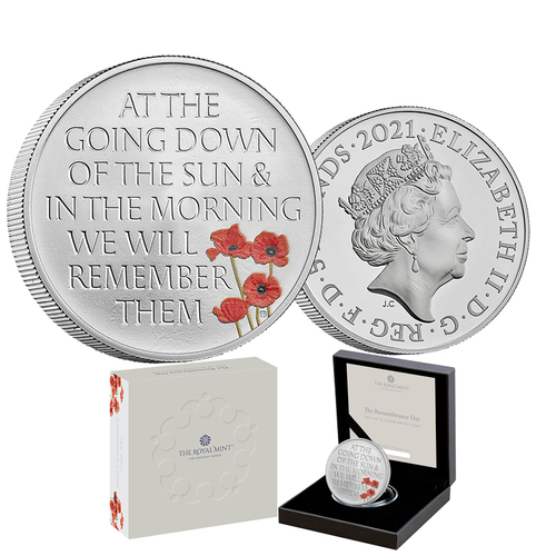 2021 £5 Remembrance Day Silver Proof