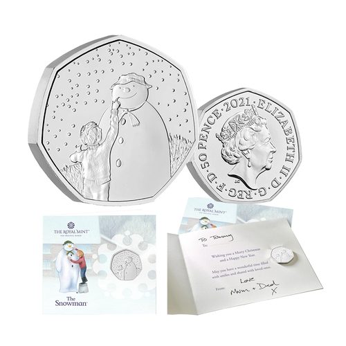 2021 50p The Snowman BUNC Coin