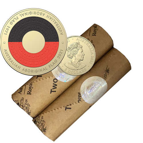 2021 $2 Aboriginal Flag Mint Roll