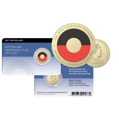 2021 $2 Australian Aboriginal Flag Coin Pack