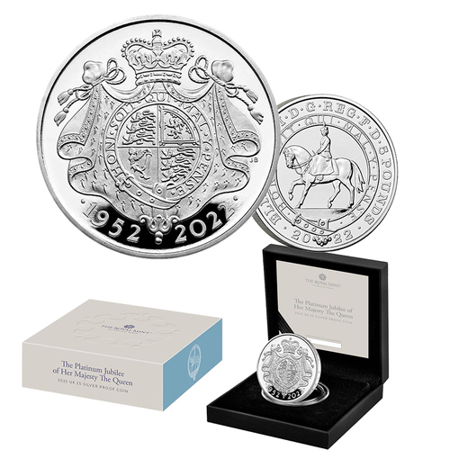 2022 £5 Queen Elizabeth II's Platinum Jubilee Silver Proof Coin
