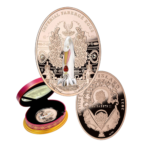2021 $2 The Imperial Pelican Faberge Egg Silver Coin