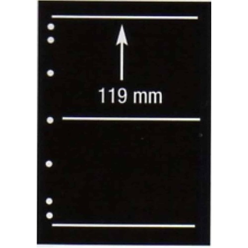 Hagner Single Sided Black Stocksheets 2 Strips