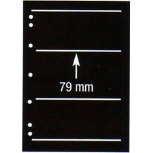 Hagner Single Sided Black Stocksheets 3 Strips