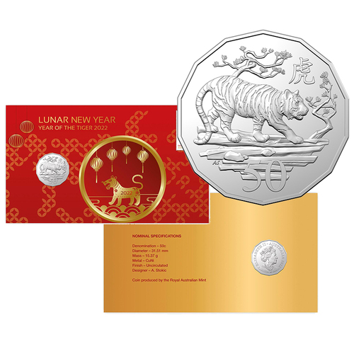2022 50c Year of the Tiger PNC