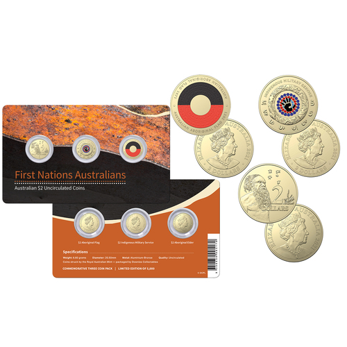 $2 First Nations Australians Set of 3 coins