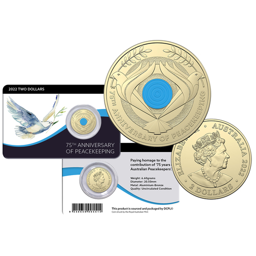 2022 $2 75th Anniversary Of Peacekeeping UNC Coin Pack