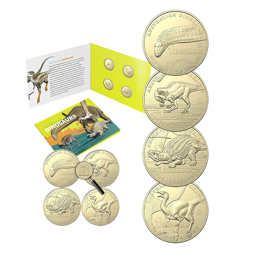 2022 Australian Dinosaurs Uncirculated Privy Mark Four Coin Collection