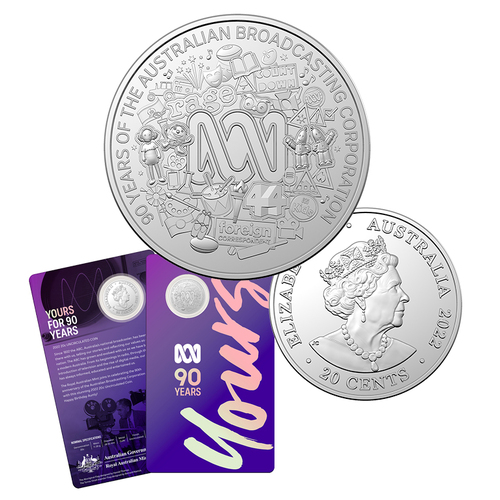 2022 20c 90th Anniversary of the ABC UNC Coin