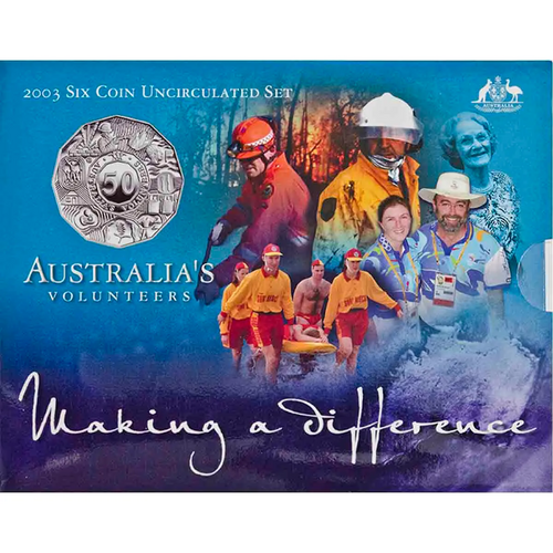 2003 Royal Australian Mint Mint Set Australia's Volunteers