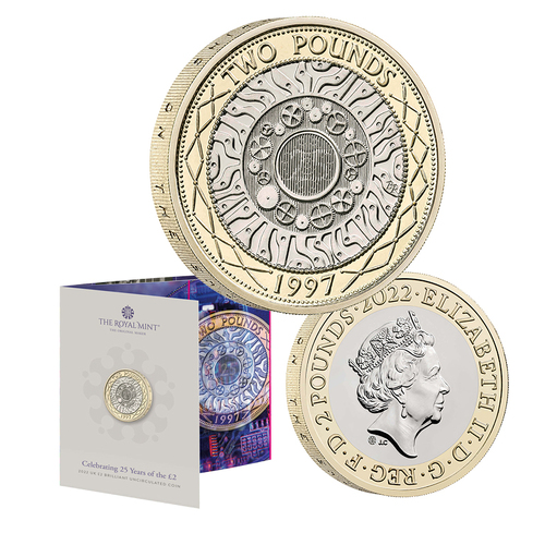 2022 £2 25 Years of the £2 BUNC Coin