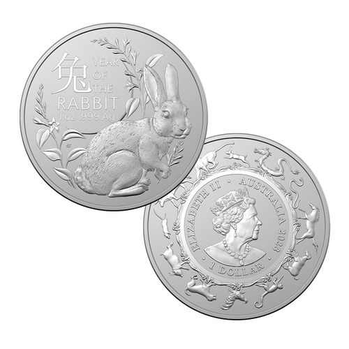 2023 $1 Year of the Rabbit Silver Investment Coin