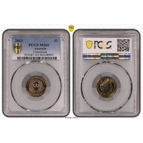 2013 $2 Coronation Coin MS65 8995