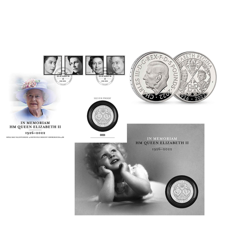 2022 £5 Her Majesty Queen Elizabeth II Silver Proof PNC