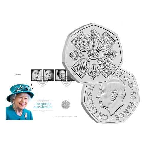 2022 In Memoriam: Her Majesty the Queen BUNC Coin Cover