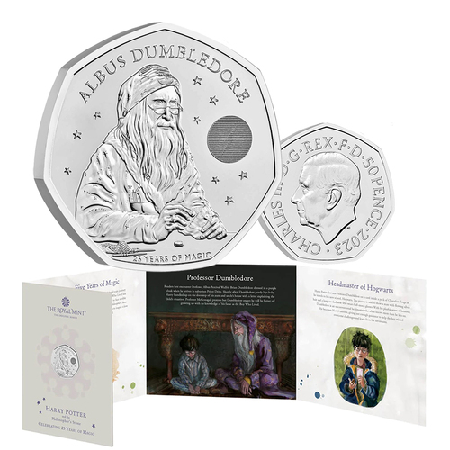 2023 50p Albus Dumbledore BUNC Coin