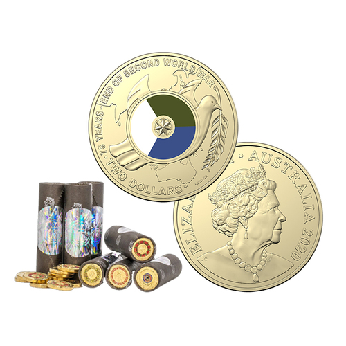2020 $2 End of World War 2 Roll (Cotton & Co)