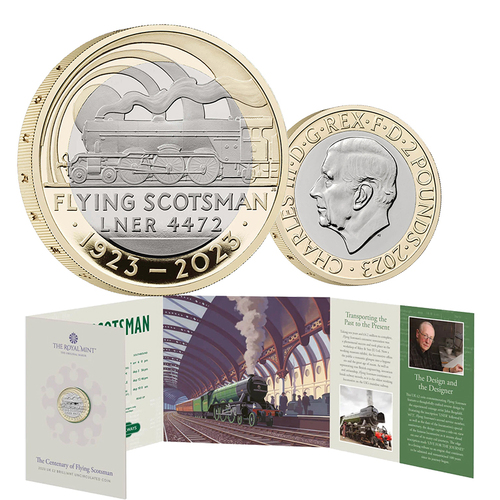 2023 £2 The Centenary of the Flying Scotsman BUNC Coin