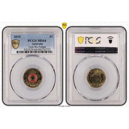 2015 $2 Lest We Forget MS64 6722
