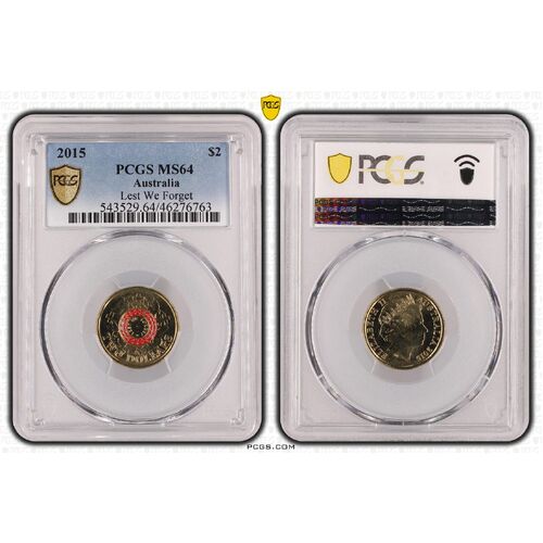 2015 $2 Lest We Forget MS64 6763