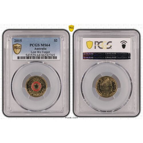 2015 $2 Lest We Forget MS64 2765