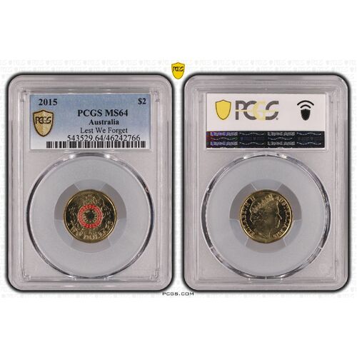 2015 $2 Lest We Forget MS64 2766