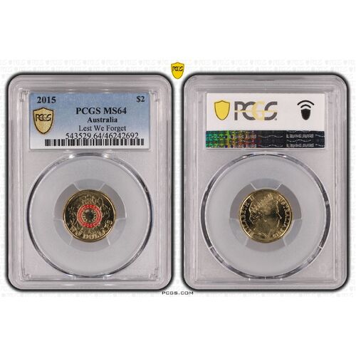 2015 $2 Lest We Forget MS64 2692